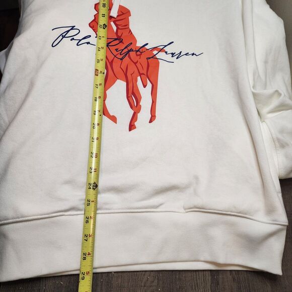 Polo Ralph Lauren Big Pony Hoodie Sweatshirt Spellout Men's Size Large - Picture 7 of 10